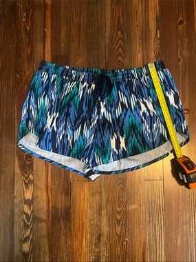Old Navy Blue and Teal Printed Athletic Shorts